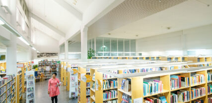 library interior