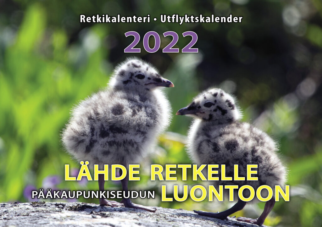 Vuoden 2022 luontoretkikalenterin kansikuva