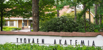 Työväen akatemia kyltti