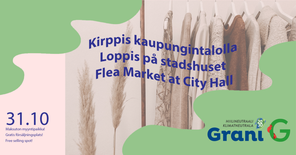 Kirppis kaupungintalolla Loppis på stadshuset Flea Market at City Hall